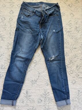 Old Navy Blue Ripped Skinny Jeans